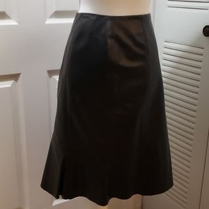 Dana 100%leather skirt